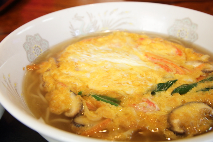 稲ぎくの天津麺チャーハンセット