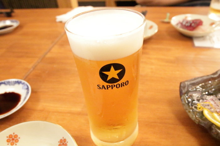 晩酌家つるじろ 生ビール