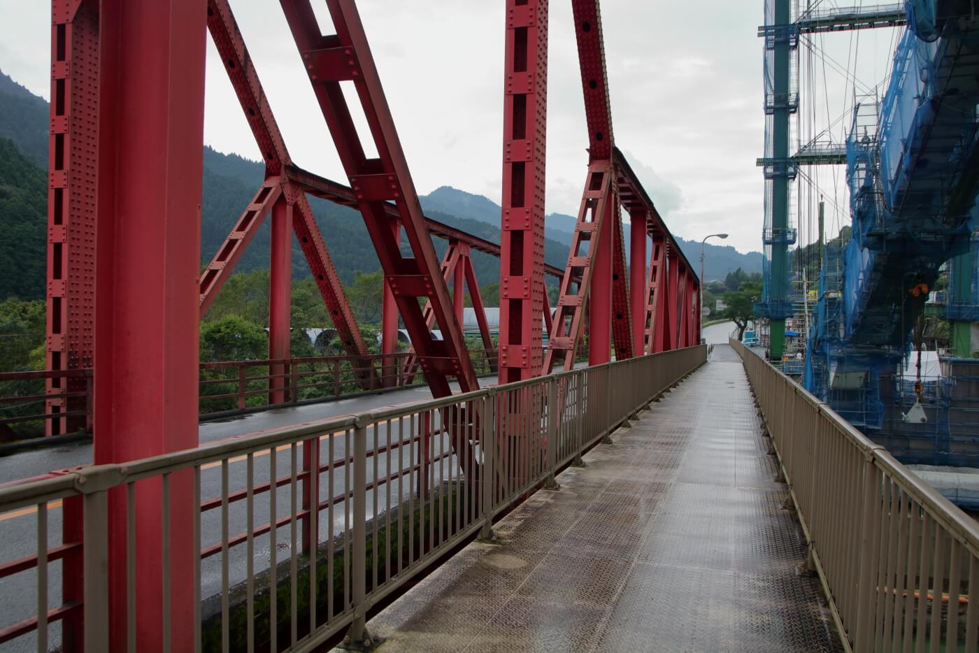 高知県香美市物部町の旧版の大栃橋