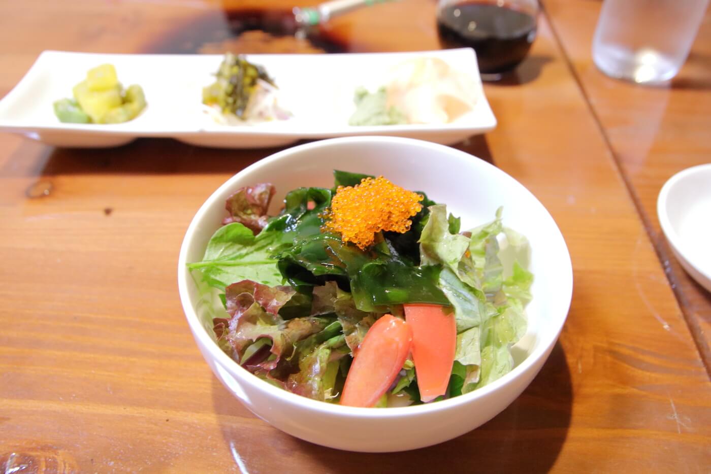 da yoshi sushibar(ダ ヨシ スシバー)ランチ サラダ